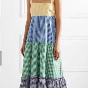MDS Stripes Gingham Dress - 0